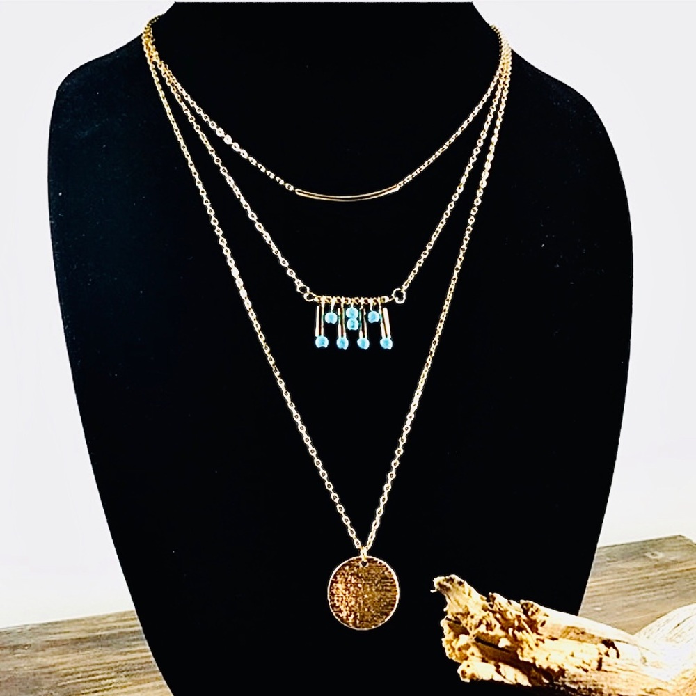 Turquoise Howilite Layering Necklace
